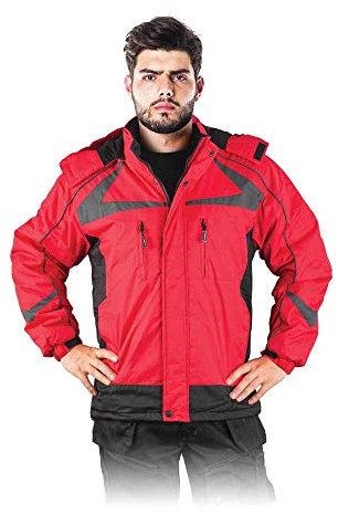 Reis Zealand_Cbxxxl gefütterte Schutzjacke, Rot-Schwarz, XXXL Größe