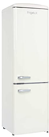FrigeluX Réfrigérateur Combiné Retro Vintage Crème 244L CB255RCA++