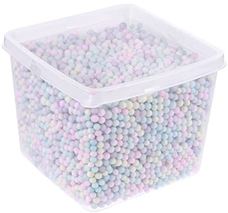 1 Caja de Bolas de Espuma Cuentas Coloridas Cuentas de Bolas de Espuma Decorativas Mini Bolas de Espuma Macaron Color para Florero de Muñeca Relleno Caja de Regalo