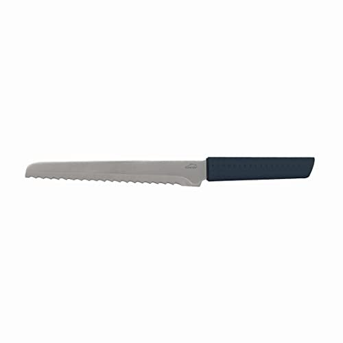 Lacor - 39034 - Coltello da pane, Coltello da cucina, Manico ergonomico antiscivolo, Finitura Soft Touch, Lama 20 cm