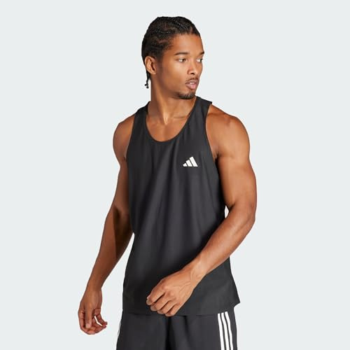 adidas Men's Own The Run Tank Top, Black, 3XL