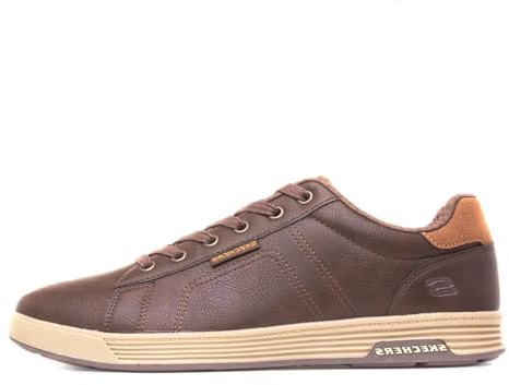 Skechers Cavell Hensley - Tenis para Hombre, Chocolate sintético, 46 EU