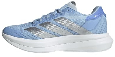Adidas Mujer Duramo Speed 2 Running Shoes, Glow Blue/Silver Metallic/Blue Fusion, 45 1/3 EU