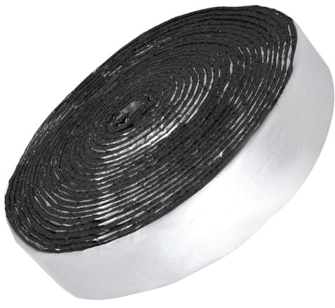 GORGECRAFT Envoltura de Tuberías de 10m Aislamiento A Granel Plástico Plateado Autoadhesivo para Exteriores para Tuberías de Agua Envolturas Protectoras Cintas Aislantes Reducir el Calor Envolturas
