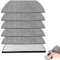 Joalpysm 6PCS Reusable Mop Replacement Pads for Shark Robot AV2800ZE RV2820YE RV2820ZE AV2820S AV2820AE RV2800AE RV2800S Washable Microfiber Soft Mop Pads