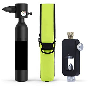 Dykutrustning, Mini Dykutrustning Tank Dykflaska Syrecylinder Snorkelset Med Adapter för dykning(Diving equipment B)