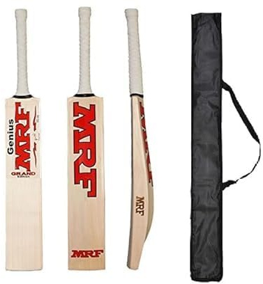 SR Cricket Bat Premium Grade Kashmir Willow, Full Size [MRF]