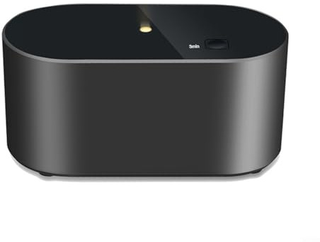 GLFLOW Difusor de aceite esencial Nebulizador sin agua Ambientador Máquina para el hogar Habitación Fragancia Aroma Aroma 13W 2000MAh Recargable (negro)