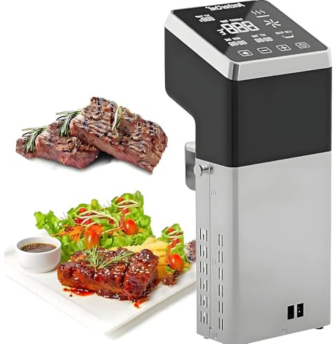 1600W Sous Vide Precision Cooker, Termisk Sous Vide-maskin, Digital Display för temperatur- och tidskontroll, Ultratyst, Snabb uppvärmning, IPX7 Vattentät