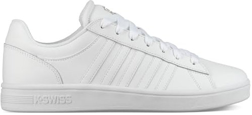 K-Swiss Herren Court Winston Sneaker, White/White, 45 EU