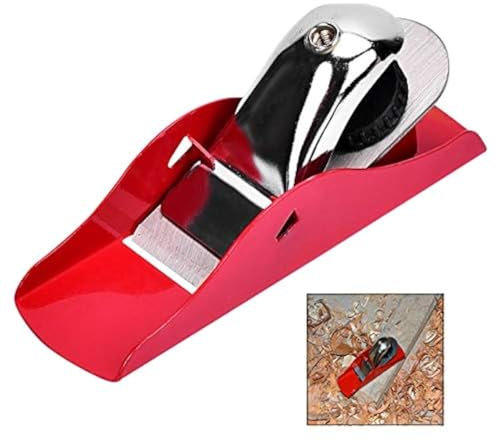 iPobie Mini Pialla in Legno,Pialla a Mano in Scatola di Legno con Base Piatta per Falegnameria, Fai da Te