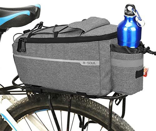 SOONHUA Bike Rack Bag Rear Rack Pannier 10L Waterproof Storage Bag