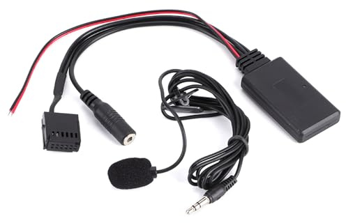 Yosoo Health Gear Adaptador de Cable Aux IN Bluetooth para Automóvil con Micrófono Llamadas Manos Libres Apto para Focus 6000CD Audio Aux Auxiliary CD Herramienta de Extracción Teclas