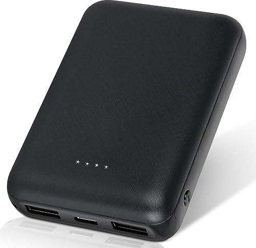 Rtdep 5 V 2 A uppvärmt västbatteri, 10 000 mAh powerbank, värmeväst ersättningsbatteri med USB-C laddkabel, batteriladdare för iPhone, Android