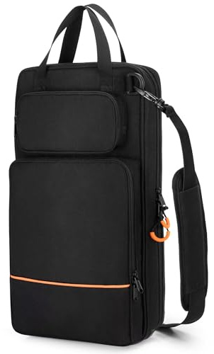 Damero 600D Drum Stick Bag Hangable Drumstick Holder Portable Drum Stick Storage Bag mit verstellbarem Schultergurt