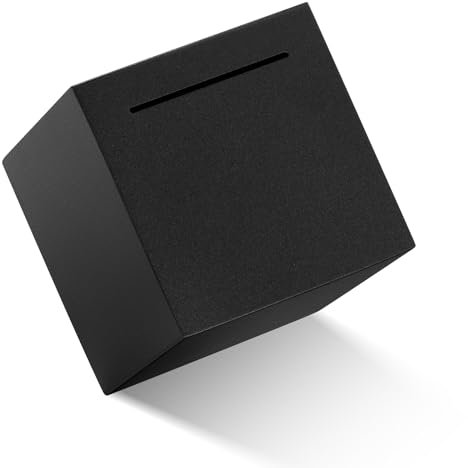 Piggy Bank for Adults Stainless Steel Savings Bank Can Only Safe Piggy Bank Must Break To Open Black 12cm