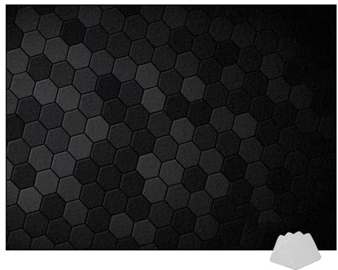 Tkuhknag Schlagzeug Drum Schallschutz Teppich & Matte rutschfeste Trommelmatte für Elektronisches Schlagzeug 110 x 80 cm
