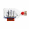 AYUNJIE Craft Ship Model Ornaments, Small Ship in a Glass Bottle Home Building Decoration Gifts for Friends and Family (12 * 6 * 8cm)