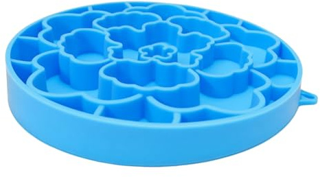 Ahuuen Dog Licking Mat - Double-Sided Silicone Food Dish,Slow Eating Cat Bowl with Suction Cups - for Pets Cats Puppies Boredom Crate Training Feeding Eating