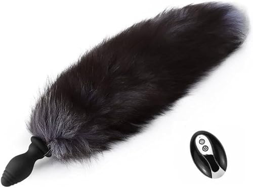 Plug Anal Juguetes Sexuales, Butt Plug Anales con Cola de Zorro, Dildo Anal Vibrador Consoladores.. para Mujer Hombre con Vibración, Vibradorador Mujer Juguetes Eróticos para Pareja Sexuales