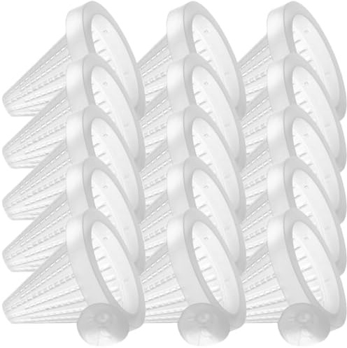 BUGUUYO 25 pièces Mangeoires Plastique pour Aquarium avec Ventouse Conteneurs Alimentaires Amovibles pour Poissons Nourrisseur de Crevettes et Tortues Distributeur pour Nourriture Vivante