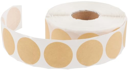 YARNOW Étiquettes Autocollantes Professionnelles pour Papier d'Entraînement de Tir Cercle 1 Pouce Rouleau de 1000 Pièces Adhésifs Pratiques pour Réparation et Entraînement Intérieur