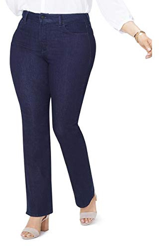 NYDJ Plus Size Barbara Bootcut Jeans | Flare & Slimming Fit Pants, Enjuague, 14W x 32L para Mujer