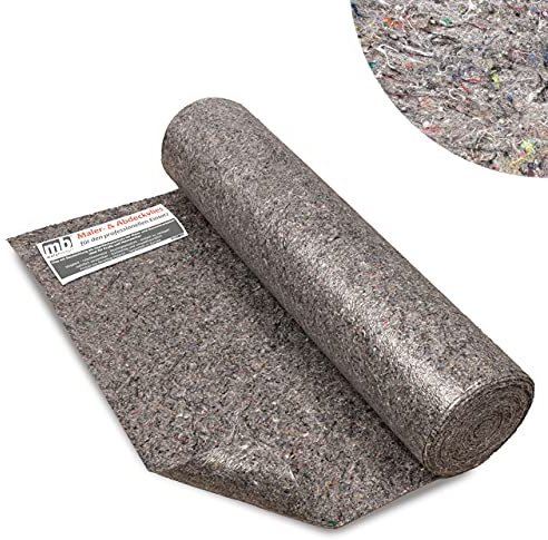 mb Malerbedarf® Malervlies Abdeckvlies - Saugstark & rutschhemmend - Vlies mit Beschichtung als Oberflächenschutz bei Maler und Renovierarbeiten - 50m x 1m = 50m² - ideal für Profis und Heimwerker