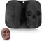 Skull Mold for Baking, Multifunctional Halloween Baking Molds Skull Cake Pan Silicone Chocolate Molds for Birthday Party Decoration(Black)
