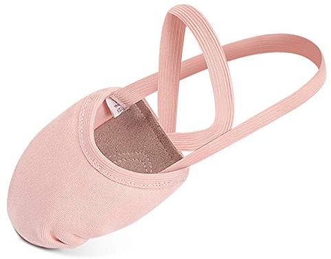 Bezioner Zapatillas de Danza Zapatos Media Punta de Ballet y Gimnasia para Mujer y Niña Rosa X-Small