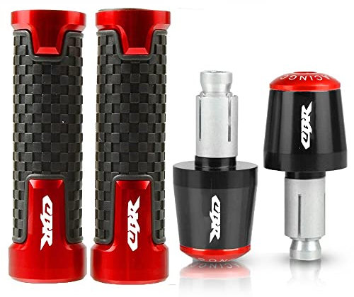 Motorrad Lenkergriffe Griffe Für H-onda CBR 600 400 900 650 150 125 300 500 929 954 1000 250 R/RR/F/XX 22 mm Griffgriffe Lenkergriffenden Stecker