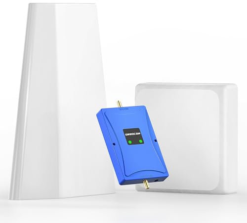 ORBOCOM Amplificador Señal Movil Banda 20/7 (800/2600Mhz) Amplificador 5G 4G 3G LTE gsm Repetidor Compatible con Vodafone Movistar Orange Amplificador de Cobertura Movil de Antena de Alta Ganancia