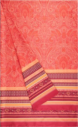Bassetti Maser Foulard aus 100% Baumwolle in der Farbe Geranienrot R1, Maße: 180x270 cm - 9328429