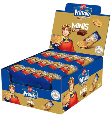 DeBeukelaer Prinzen Rolle Schoko Minis Doppelkekse, 24er Pack (24 x 37.5g)