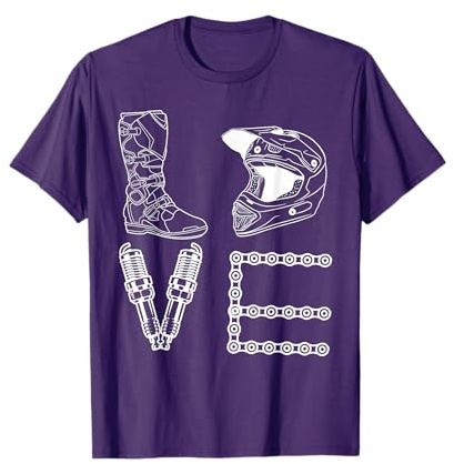 Motocross LOVE, Dirt Bike Rider, MX Racer Passion Motorbike T-Shirt