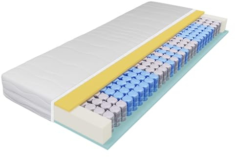 BeCo Matratze 80 x 200 cm Ortho Strong Taschenfederkernmatratze H2/H3 / Wendematratze/Oeko-TEX Standard 100 / Made in Germany / 100 Nächte Probeschlafen