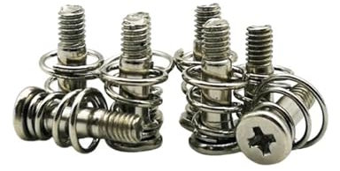 Fläktskruvar. PC-fläktskruvar 15st M2 M2.5 M3 M4 fjäderskruvar Nickelpläterat kors(M2x7mm)
