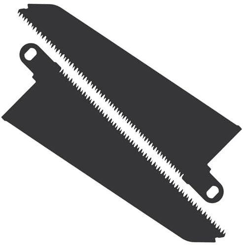 Reciprocating Saw Blades Carbon Steel Saw Blades 2 Pack, Compatible with Black & Decker Piranha Scorpion Saws - Cuts Wood, Plastic & Chipboard