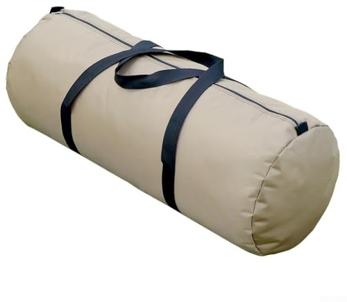 Yhenlovtt Bolsa de almacenamiento grande para tienda de campaña, impermeable, para senderismo al aire libre (KHAKI 29 x 72 cm)