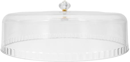 ELAYARD Campana per Torta Trasparente in Plastica, Copertura per Alzata per Dolci da 28 Cm, Cupola Espositiva per Buffet, Feste e Pasticceria, Copri Torta Antipolvere Igienico