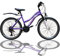 Talson 24 Zoll Mädchen Fahrrad MTB mit Beleuchtung und 21-Gang Kinderfahrrad Lila