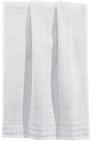 Erwin Müller Liegetuch Heidelberg 100% Baumwolle weiß Größe 80x200 cm - saugstark, gut trocknend, kompakt, leichte Qualität - ideal für Sport, Strand, Reisen