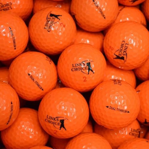 Links Choice - Paquete de 24 Pelotas de Golf en Color Naranja