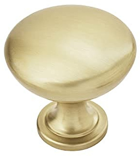 Amerock Edona 1-1/4 in (32 mm) Diameter Golden Champagne Cabinet Knob - 10 Pack