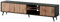 Selsey Bello Mueble de TV bajo,Melamina, Negro, 175 cm