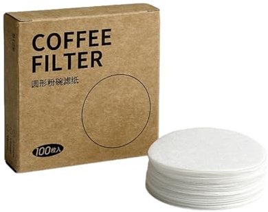 100 piezas de papel de filtro de café Espressos de 51 mm/58 mm, papel de filtro de café redondo para cafetera espresso