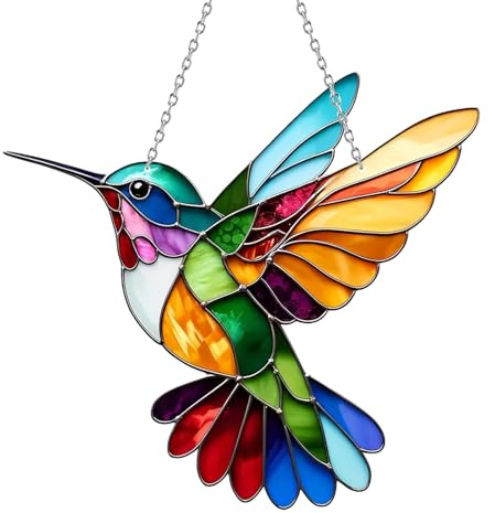 Décoration Attrape Lumière Colibri Attrape Soleil Oiseaux Attrape Soleil Acrylique Convient pour Fenêtres Balcons Jardins Murs Plus Encore Ajoutant Touche Artistique Beauté Vibrante Votre Intérieur