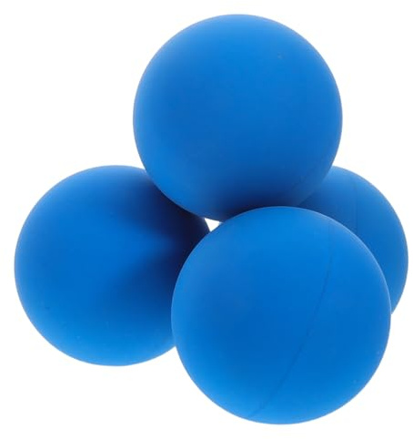 QUMIIRITY Set 4 Palline da Squash da Allenamento in Gomma Elastica Blu, Palline Leggere Nucleo Cavo per Migliorare Reattività e Controllo, per Allenamenti Professionali e Giochi Ricreativi
