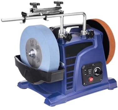 Lucidatrice e Rettificatrice, Smerigliatrice Elettrica Ad Acqua Lucidatrice For Ruote Da Banco Affilacoltelli A Bassa Velocità Raffreddata Pietra For Affilare Coltelli Domestici(8 inch)
