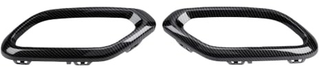 Yctze Reemplazo de Embellecedores de Cubierta de Punta de Escape para GLC Clase X254 C254 AMG Line 2023 a 2026 con OEM 2548858300 2548858400 Ajuste Directo ABS Par Izquierdo (estilo de fibra de